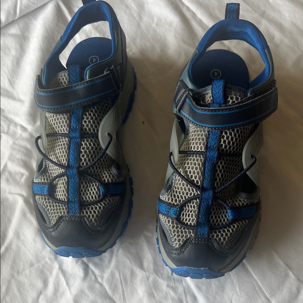 Kids Blue and Gray Athletic Shoes